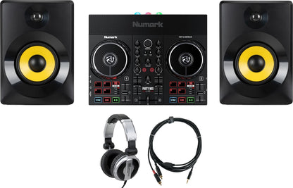 Numark Party Mix Live Beginner Set Serato DJ Lite Lautsprecher Kopfhörer Kabel