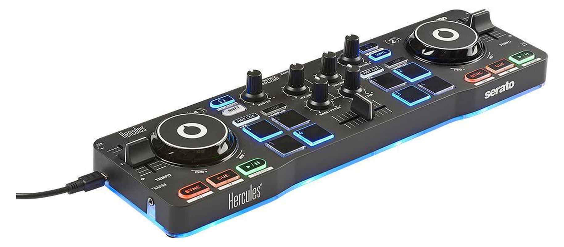 Mega DJ Starter Kit Für Einsteiger Controller, 2 Monitore, Kopfhörer & Software