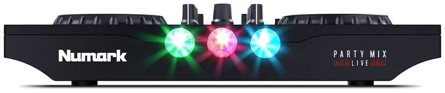Numark Party Mix Live Beginner Set Serato DJ Lite Lautsprecher Kopfhörer Kabel